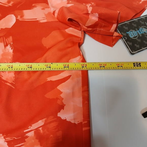 Birdie Bound Men’s Polo Shirt Size M - Red Orange Color - Picture 6 of 9
